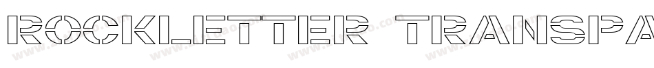 Rockletter Transparent字体转换